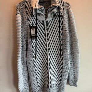 Men's Gray and Black Sweater nwt size 3x